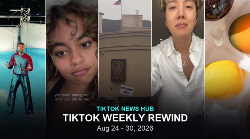 TikTok Weekly Rewind, August 24 to 30, 2026 - this week's biggest TikTok stories