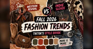 Fall 2026 fashion trends on TikTok: western revival versus indie sleaze style divide