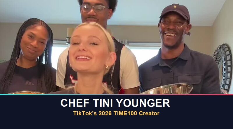 Chef Tini Younger, TikTok's 2026 TIME100 Creator