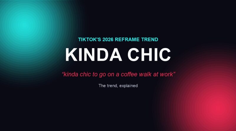 Kinda chic trend TikTok explainer graphic