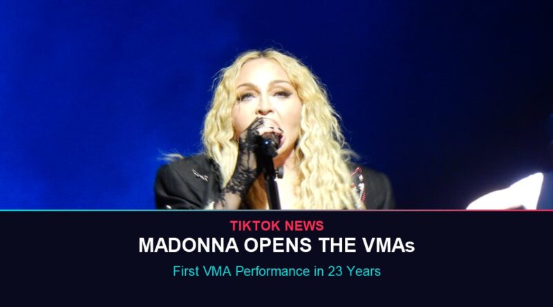 Madonna VMA return 2026 - performing live ahead of her first VMAs appearance in 23 years