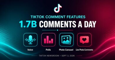 TikTok comment features: Voice, Polls, Photo Carousel, and Live Photo comments, 1.7 billion comments a day