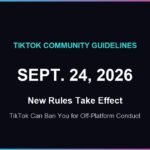 TikTok community guidelines update, effective September 24, 2026