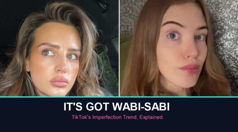 wabi-sabi trend TikTok videos side by side showing real teeth imperfections