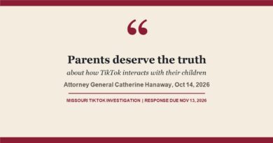 Pull quote from Missouri Attorney General Catherine Hanaway: Parents deserve the truth about how TikTok interacts with their children, with the November 13 response deadline